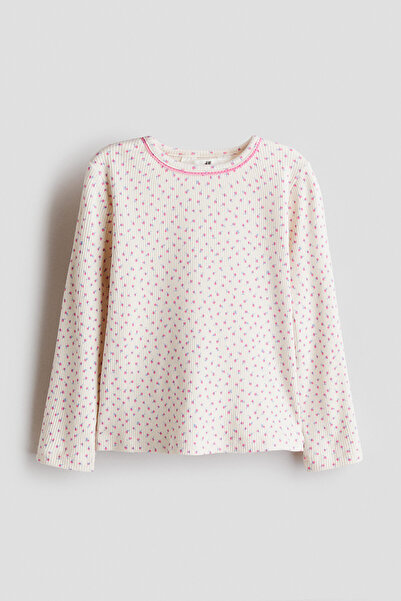 H&M Pamuklu ve Ribanalı Üst