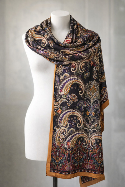 MİSS İPEK شال حجاب ناعم ملون منقوش على شكل قلب، حزام حجاب ناعم مضاد للانزلاق ...