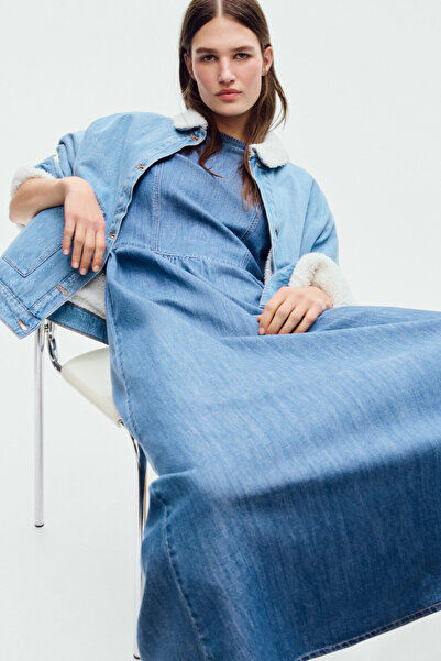 H&M Kot Maksi Elbise