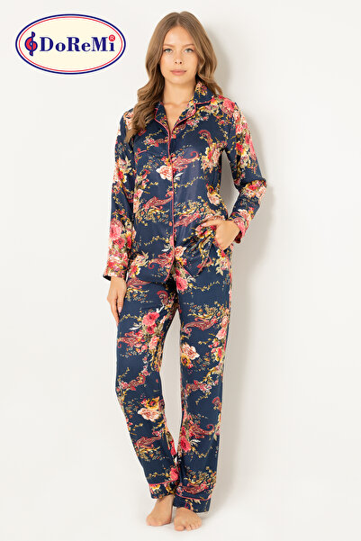 Doremi Doğal Viskon Soft Yumuşak Düğmeli Pijama Takımı