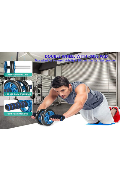 Primo Plus Abdominal Exercise Wheel Roller With Mat