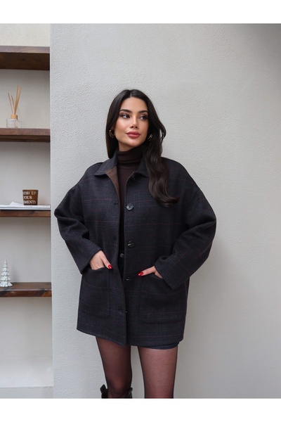 ESRAHELVACI Double-Sided 100% Wool Short Coat