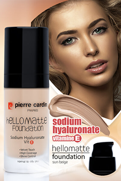 Pierre Cardin HelloMatte Foundation - Sun Beige - 30 ML