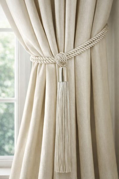 MİR PERDE AKSESUARI METAL KUKA TAVAN BAGLAMLI BEJ RENGİ 1 ADET