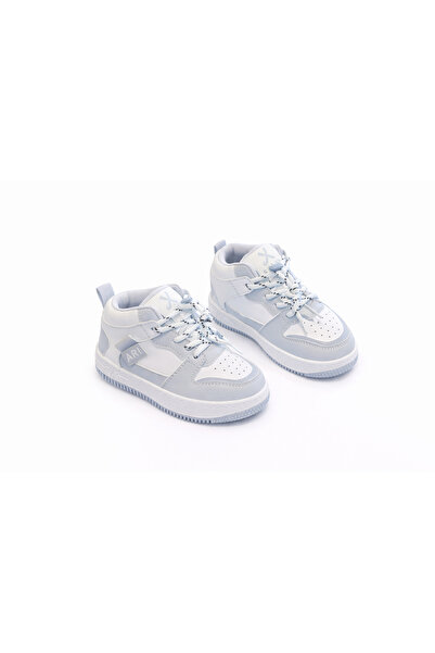 Superbaby White and gray sneakers for girls for their first steps, light and ...