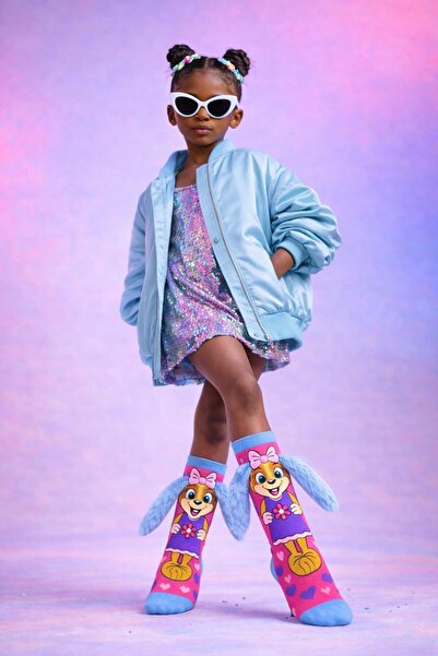 Katia&Bony Аксесоари за уши за момиче - Чорапи до коляното с шарка на куче