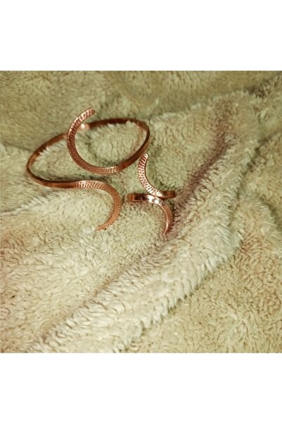 COPPERMS El Yapımı Saf Bakır Hilal Model Bilezik Manyetik Alan Bilekliği.