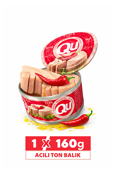 QU Ayçiçek Yağlı Acılı Ton Balığı 160 gr