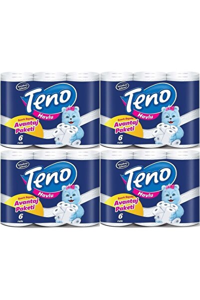 Teno Ultra Paper Towel Double Layer 24 Pack (4pk*6) (advantage Pk Series)