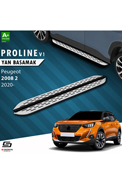 S Dizayn S-Dizayn Peugeot 2008 2 OEM Still Pro V1 Aluminyum Yan Basamak 183 C...
