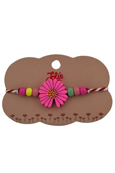 Flippy Martisor Bratara Multicolora pentru Copii, din Lemn si Textil, Model 19