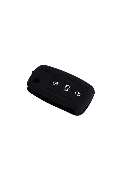 Space Silicone Key Shell- Volkswagen/Jetta Black / Sypd52