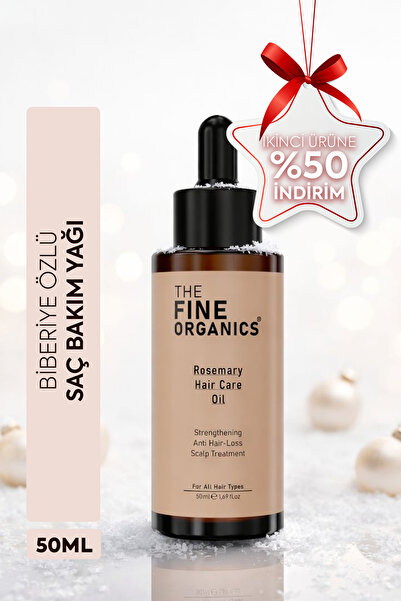 THE FINE ORGANICS Biberiye Yağı & Biotin Complex Hızlı Uzamaya Yardımcı, Dökü...