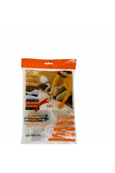 OEM Saci pentru vidat haine, 80 x 100 cm, transparenti, Usor de folosit