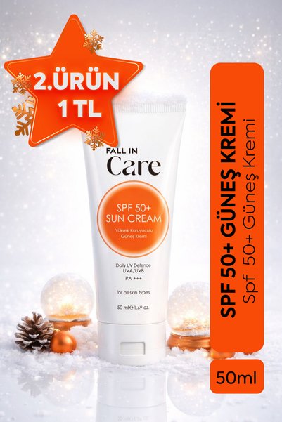 FALL IN CARE Güneş Kremi, SPF50+ Yüksek Korumalı UVA/UVB Yoğun Leke Karşıtı G...