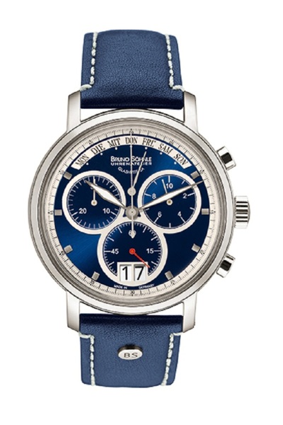 Bruno Söhnle Bruno Sohnle Marcato watch 17-13143-341. 44mm case, blue dial, b...