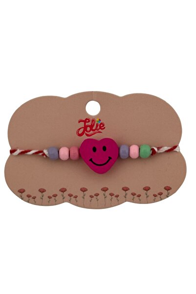 Flippy Martisor Bratara Multicolora pentru Copii, din Lemn si Textil, Model 14