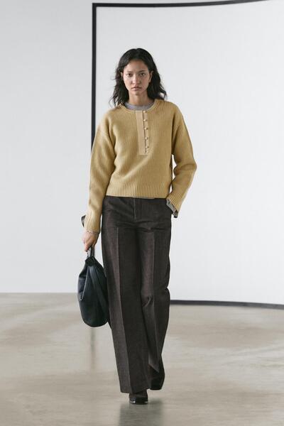 Massimo Dutti Yün karışımlı triko kazak