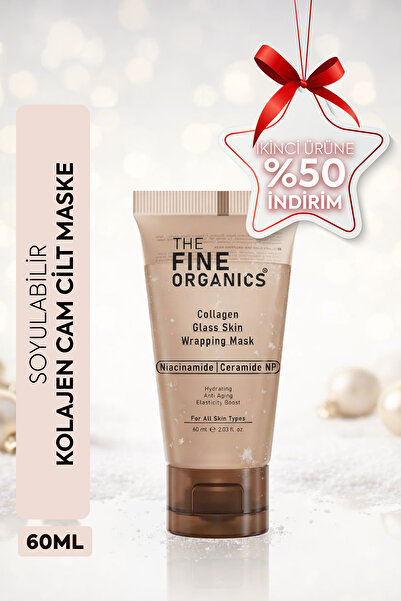 THE FINE ORGANICS Soyulabilir Kolajen Cam Cilt Maskesi, 1 Saat İçerisinde Etk...