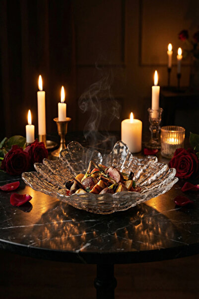 ARDA CAM Bowl Kase-Salata Kasesi-Dekoratif Cam-37*28