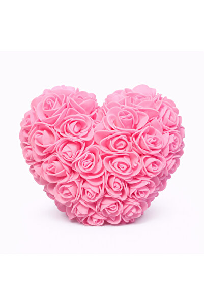 OEM Καρδιά με τριαντάφυλλο για την ημέρα του Αγίου Βαλεντίνου 15x15cm με λουλ...