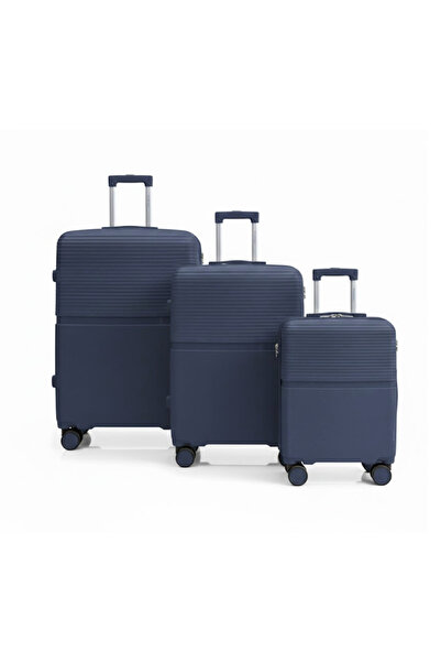 VELMORE 3 Piece Polypropylene Hard Side Luggage Set - 20", 24", 28"