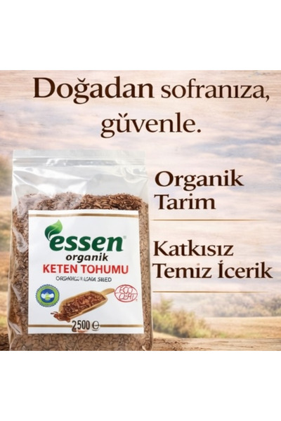 Essen Organik Organik Keten Tohumu 250 gr