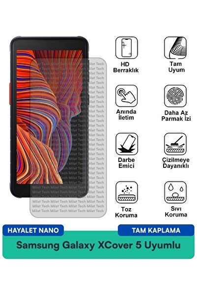 Milat Tech طبقة حماية للشاشة من سامسونج جالاكسي XCover 5 هايلايت نانو مقاومة ...