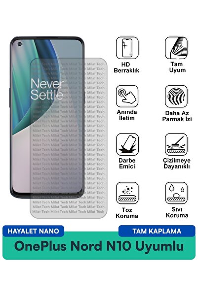 Milat Tech Oneplus Nord N10 Ghost Nano Screen Protection Film Resistant to Sc...