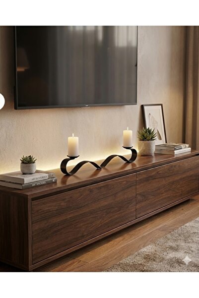 Samsun Demsa Demir Ferforje İki Parça Özel Tasarım Modern Mumluk