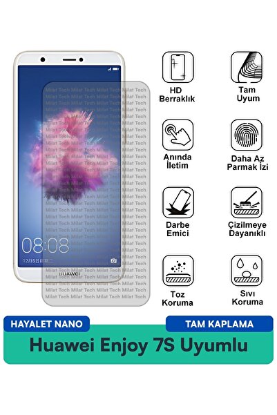 Milat Tech طبقة حماية للشاشة من هواوي إنجوي 7S هايلايت نانو مقاومة للخدوش وال...