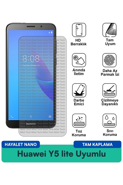 Milat Tech واقي شاشة هواوي Y5 لايت جوست نانو مقاوم للخدوش والصدمات