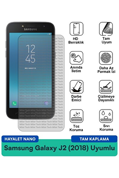 Milat Tech فيلم حماية الشاشة سامسونج جالاكسي J2 (2018) جوست نانو مقاوم للخدوش...