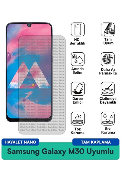Milat Tech طبقة حماية للشاشة من سامسونج جالاكسي M30 هايلايت نانو، سطح محمي لل...