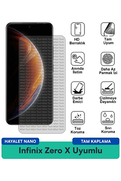 Milat Tech فيلم حماية الشاشة Infinix Zero X Ghost Nano مقاوم للخدوش والصدمات