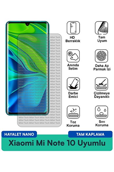 Milat Tech فيلم حماية الشاشة Xiaomi Mi Note 10 Ghost Nano حماية طويلة الأمد ض...