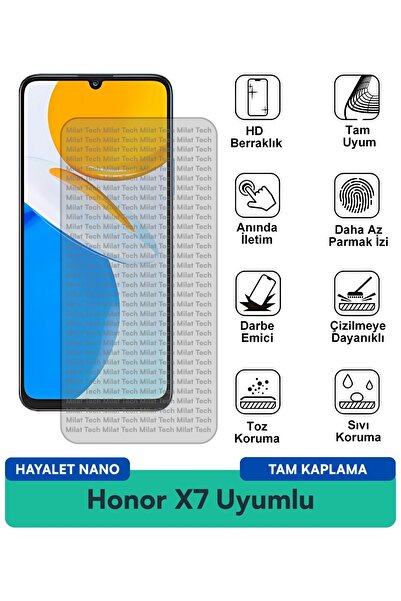 Milat Tech فيلم حماية الشاشة Honor X7 Ghost Nano مقاوم للخدوش والصدمات