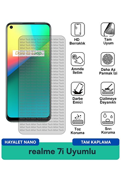 Milat Tech فيلم حماية الشاشة ريلمي 7i هايتل نانو مقاوم للخدوش والصدمات