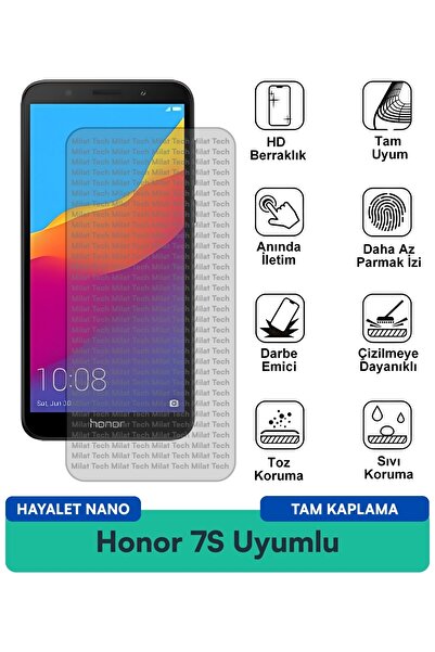 Milat Tech طبقة حماية للشاشة من Honor 7S Hayalet Nano مقاومة للخدوش والصدمات
