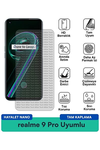 Milat Tech فيلم حماية الشاشة نانو هايلايت لهاتف ريلمي 9 برو، ناعم ومتين