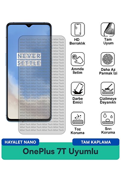 Milat Tech واقي شاشة OnePlus 7T Hayalet Nano مقاوم للخدوش والصدمات