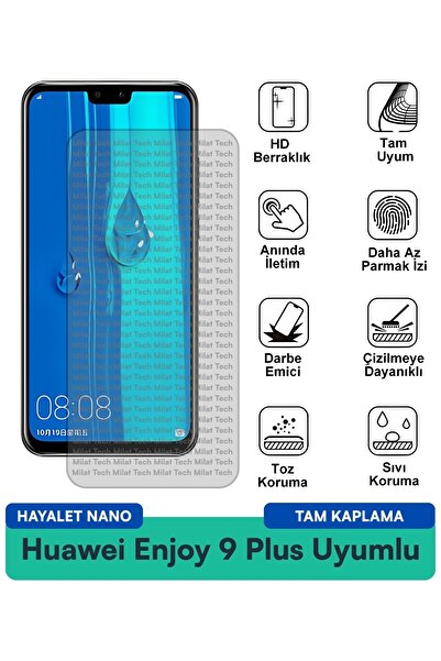 Milat Tech فيلم حماية الشاشة هواوي إنجوي 9 بلس هايلايت نانو مقاوم للخدوش والص...