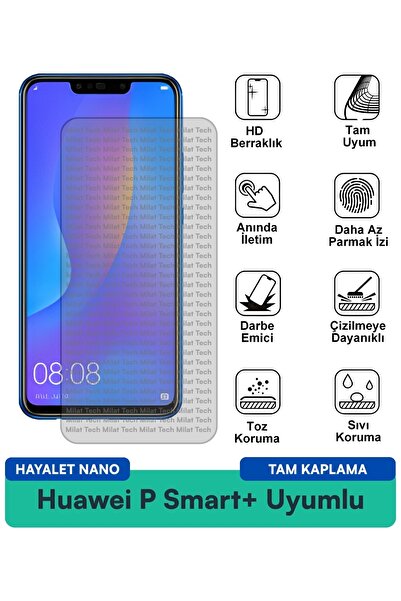 Milat Tech فيلم حماية الشاشة هواوي بي سمارت+ هايلايت نانو مقاوم للخدوش والصدمات