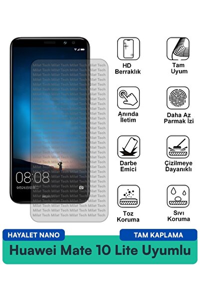 Milat Tech طبقة حماية للشاشة من هواوي ميت 10 لايت هايلايت نانو مضادة للخدش وم...