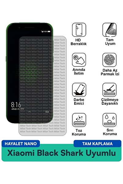 Milat Tech طبقة حماية للشاشة من Xiaomi Black Shark Ghost Nano ممتصة للصدمات و...