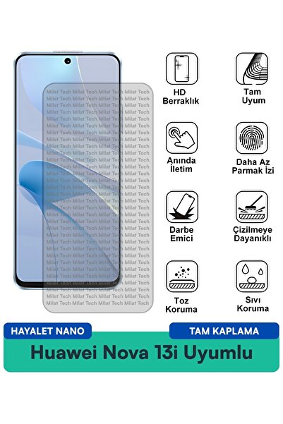 Milat Tech فيلم حماية الشاشة هواوي نوفا 13i هايلايت نانو مقاوم للخدوش والصدمات