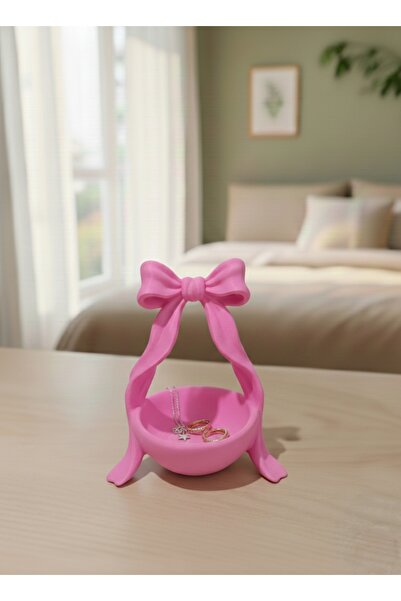 hediyesepetinde 🎀   حامل مجوهرات وإكسسوارات بتصميم فيونكة أنيق 14 × 12 – صند...