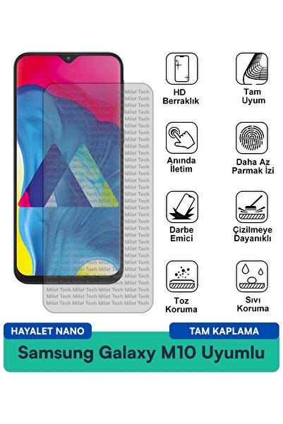 Milat Tech طبقة حماية للشاشة من سامسونج جالاكسي M10 هايلايت نانو، حماية طويلة...