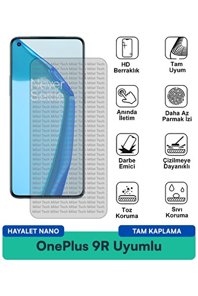 Milat Tech Oneplus 9R Hayalet Nano Screen Protection Film Resistant to Scratc...