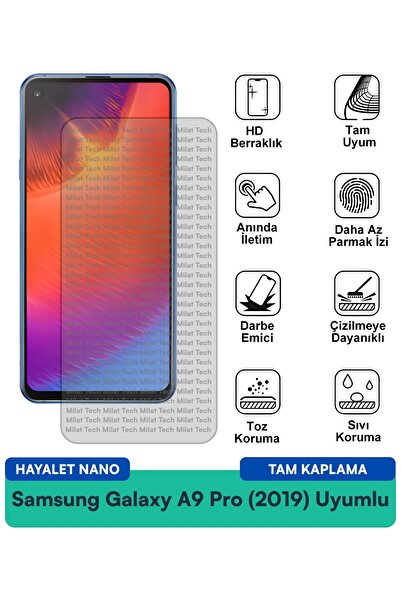 Milat Tech فيلم حماية الشاشة سامسونج جالاكسي A9 برو (2019) هايلايت نانو مقاوم...